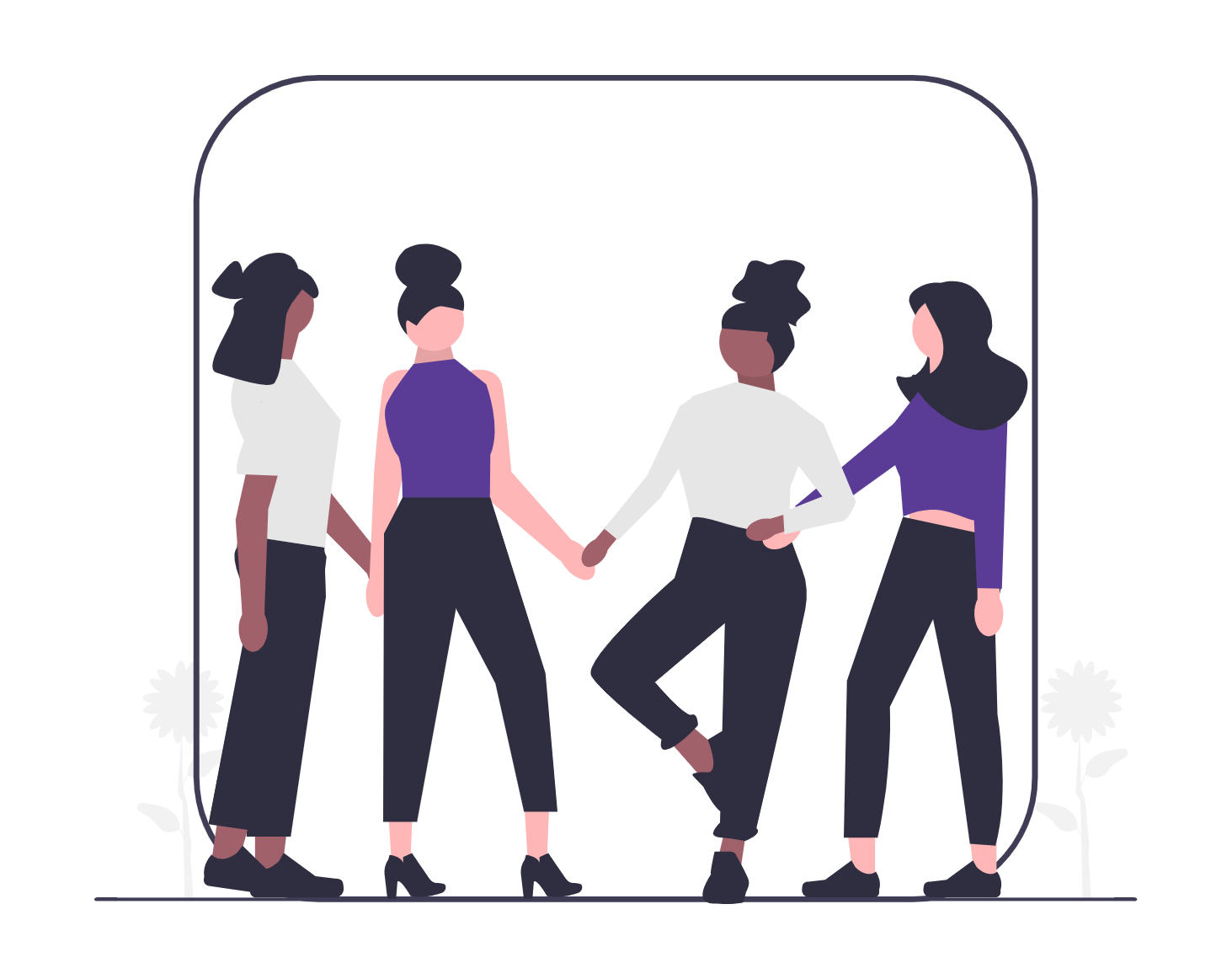 woman in black coat smiling